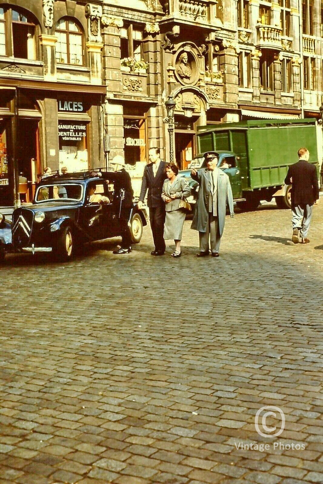 1950s Brussels Street Scene - Lace Shop