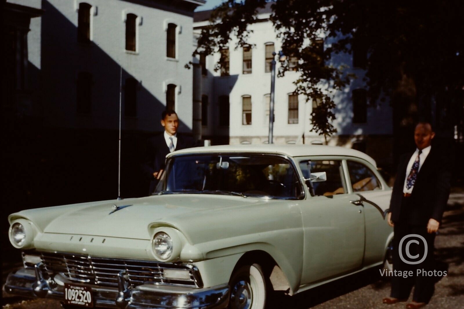 1960s Ford White Classic Car