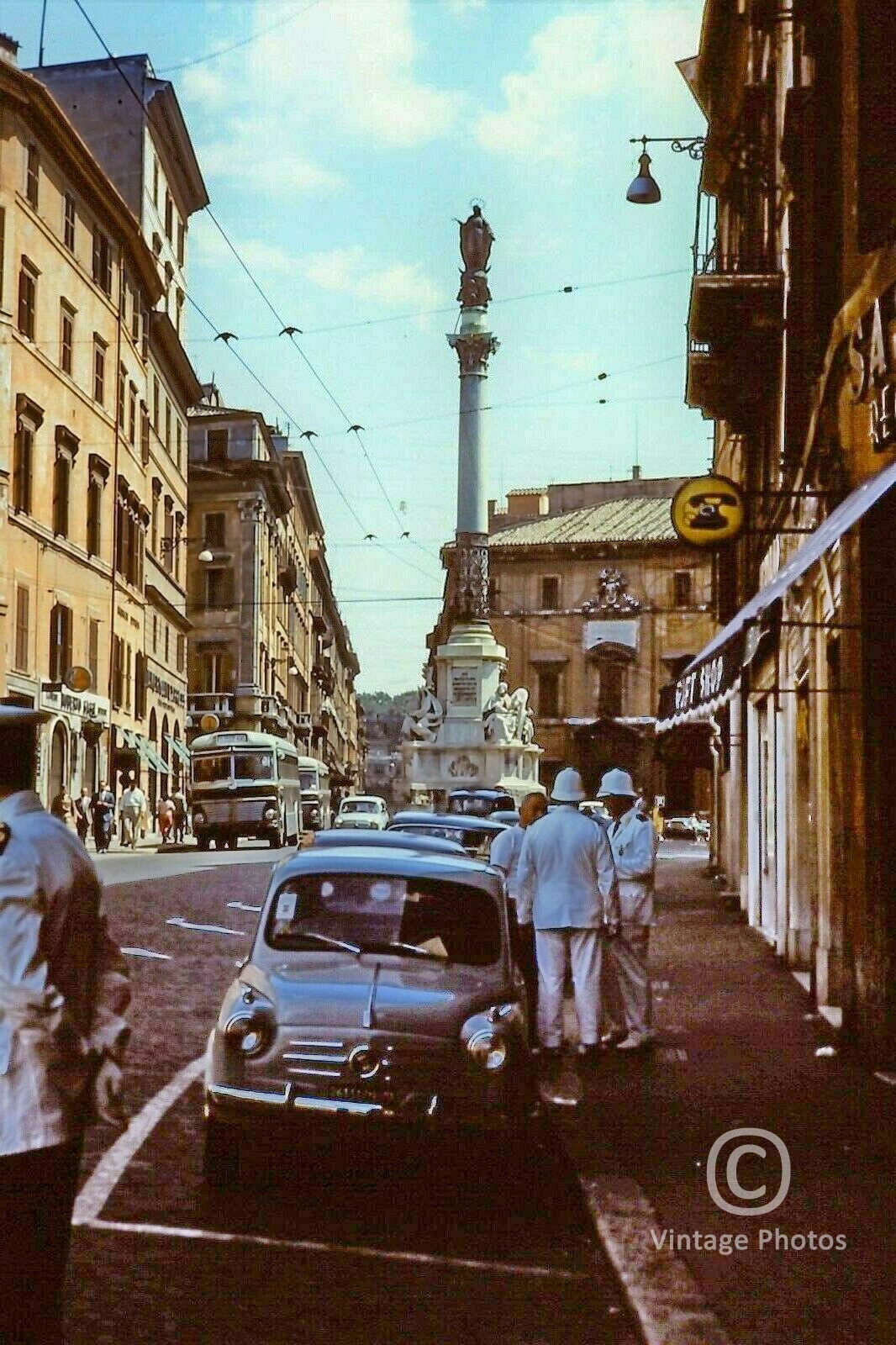 1960s Italian Street Scene, Cars & People