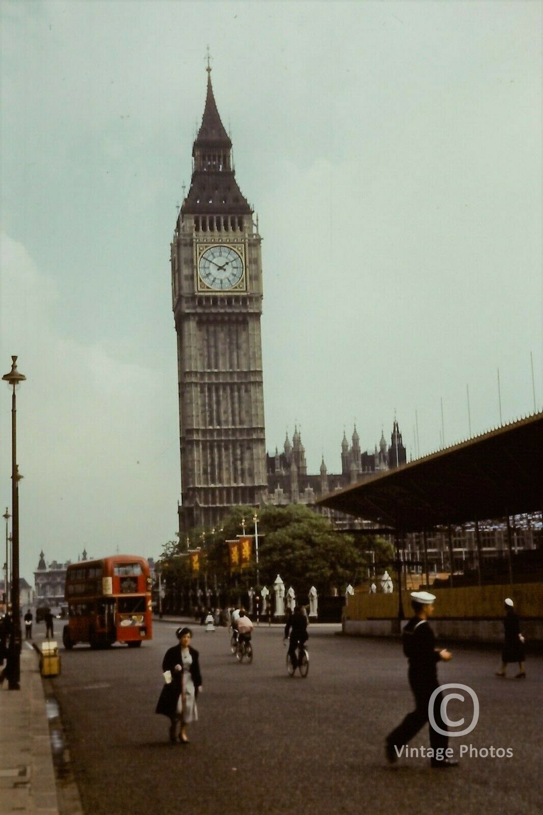 1950s Big Ben, Houses of Parliament, London